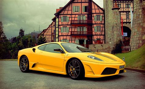 Ferrari F430 Scuderia Yellow Yellow Coupe Cars Ferrari Yellow F430