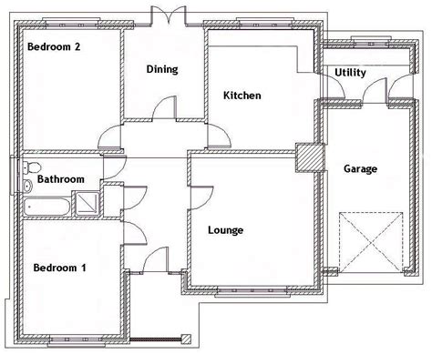 Bungalow Ground Floor Plan Floorplans Click