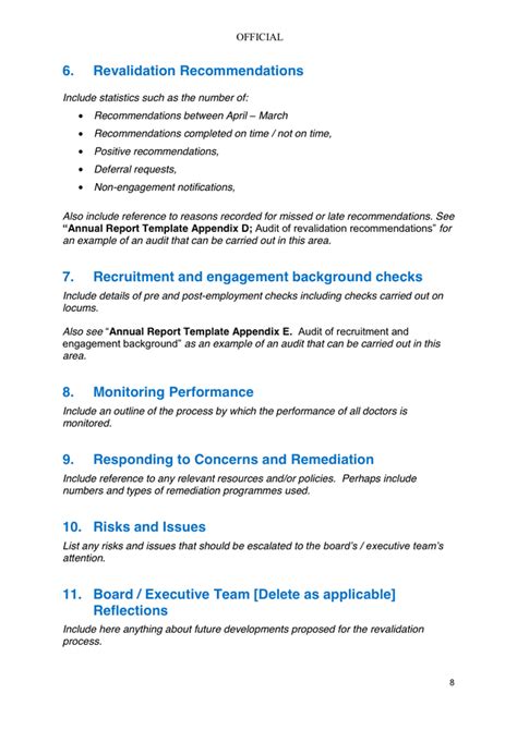Annual Board Report Template In Word And Pdf Formats Page 8 Of 17