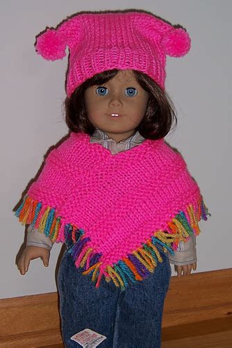 Ravelry Cute Poncho For The 18 Doll Pattern By Janice Helge