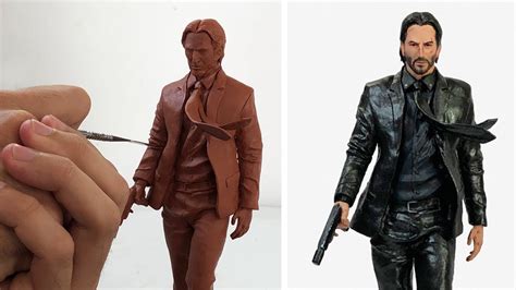 Sculpting John Wick Keanu Reeves Timelapse Youtube