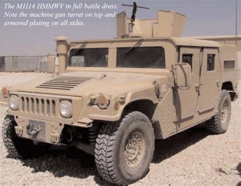 Xm1114m1114 Hmmwv Up Armored Armament Carrier