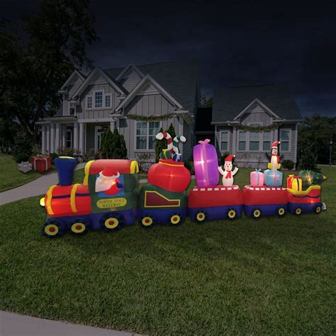 Decorate Your Yard With A Train Outdoor Christmas Decoration For A