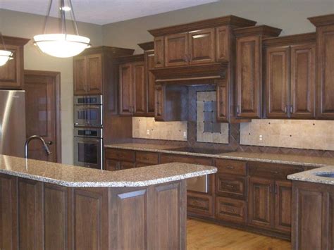 This combo looks nice mainly because of how the cabinets can blend with the wall design excellently. 17 Best images about Maple cabinet stain on Pinterest | Stains, Warm browns and Maple kitchen ...