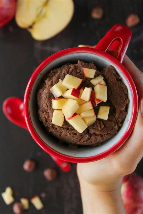 Bolo de caneca de maçã cacau e avelã Receitas Meaningful Flavours