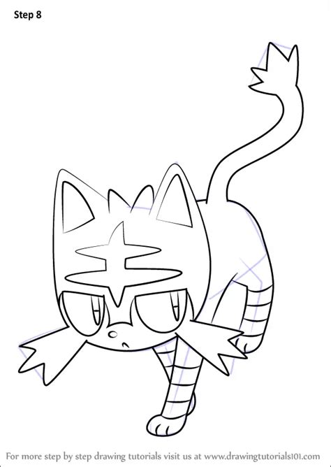 Pokemon Litten Coloring Page Sketch Coloring Page