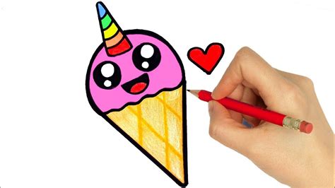 How To Draw Ice Cream Easy Step By Step Youtube