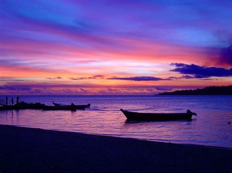 Fiji Islands Sunset Bing Images South Pacific Cruise Purple Sunset