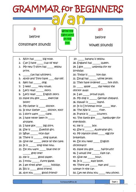 Free Printable Esl Worksheets For Beginners Printable Templates