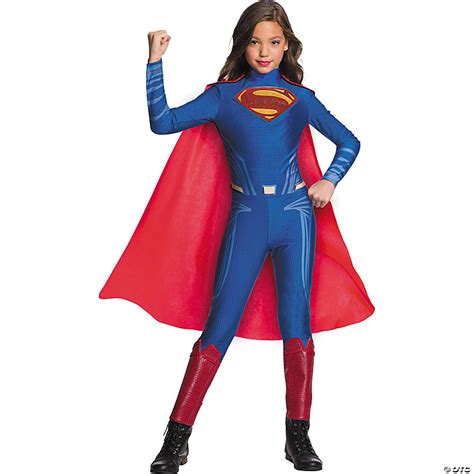 Girls Justice League Superman Jumpsuit Costume Oriental Trading