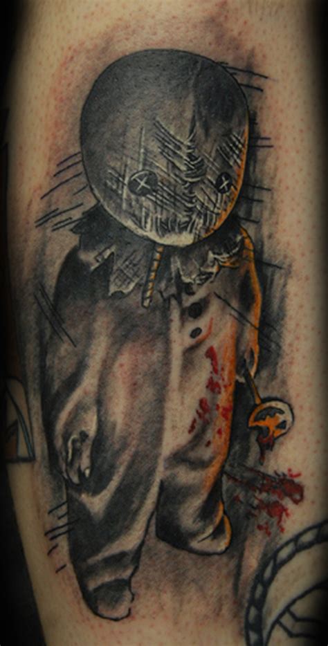 Chris Trick Or Treat Small Horror Tattoo Design Tattoos