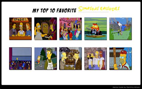 Vh87s Top Ten Favorite Simpsons Episodes By Voyagerhawk87 On Deviantart