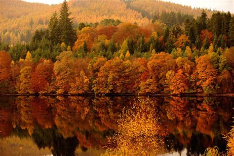 Loch Faskally In Pitlochry Scotland Fall Colors Scotland Fantastic