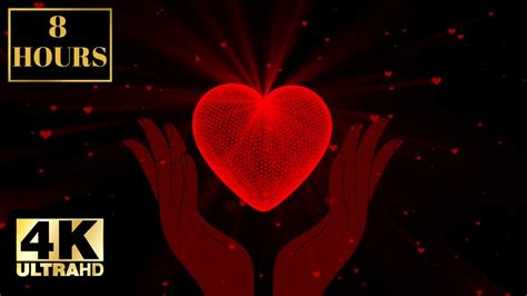 Heart In A Hand Valentines Day Romantic With Music Background Wallpaper