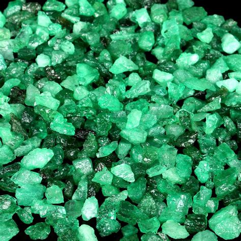 100 Natural Green Emerald Color Enhanced Rough Gemstone Etsy