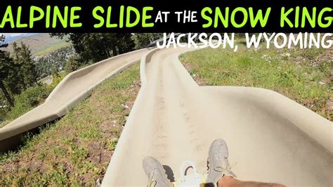 Alpine Slide At Snow King Jackson Wyoming Youtube