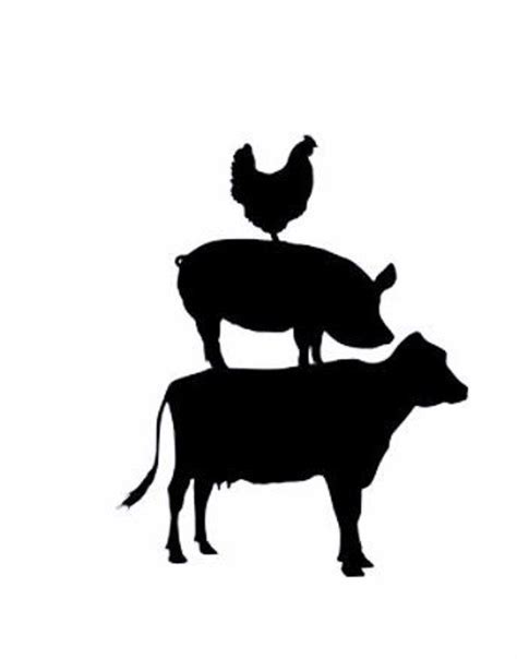 Chicken Pig Cow Stack Vinyl Decal Farmhouse Decal Sticker Country
