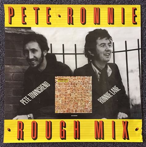 Pete Townshend Ronnie Lane Rough Mix Store Poster