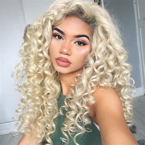 In this hairdo, the sides. Custom Platinum Blonde Full Lace Virgin Human Hair Wig ...
