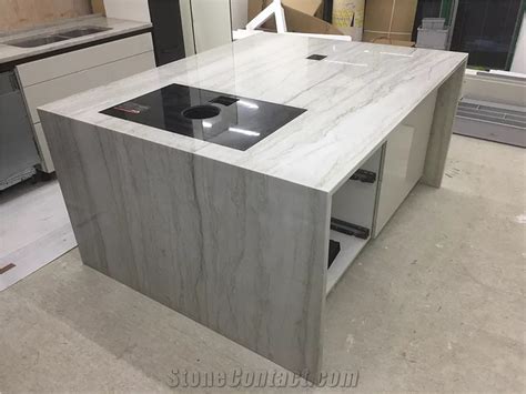 Sea Pearl Quartzite Kitchen Countertop Island Top From United Kingdom