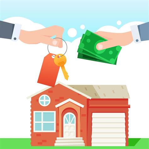 Exchange Of Money For The Keys To The House Real Estate Hand With