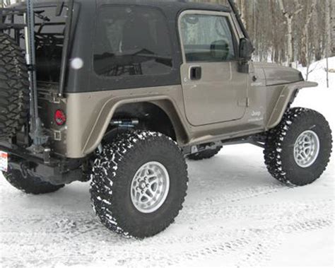 Jeep Tj Fender Flares Wcorner Guards 45 Inch Flare Stock Opening
