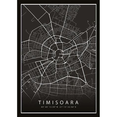 Poster Harta Timisoara Complet