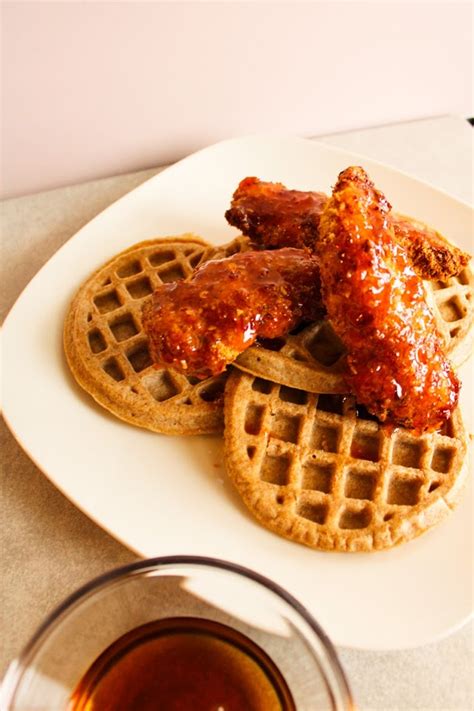 Spicy Honey Chicken And Waffles — Batter Up Bites