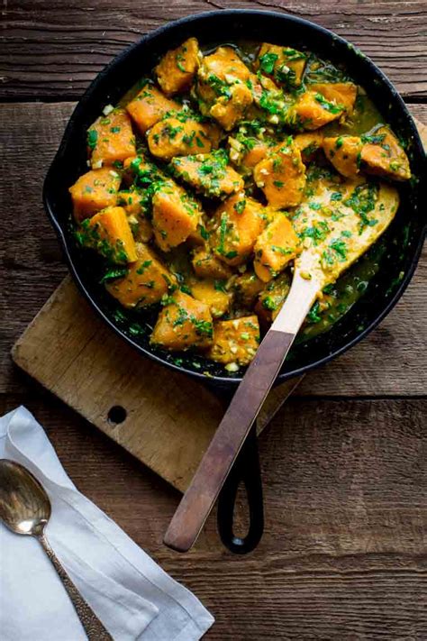 Sweet Potatoes With Coconut Curry And Mint Healthy
