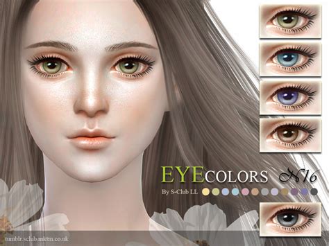 Eyecolors 16 By S Club Ll At Tsr Sims 4 Updates