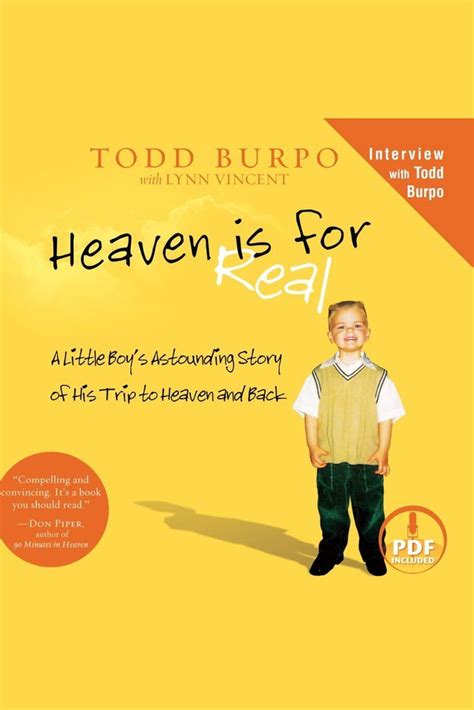 Heaven Is For Real By Lynn Vincent Todd Burpo And Sonja Burpo