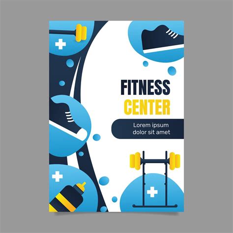 Fitness And Exercise Poster Design Vector 17133043 Vector Art At