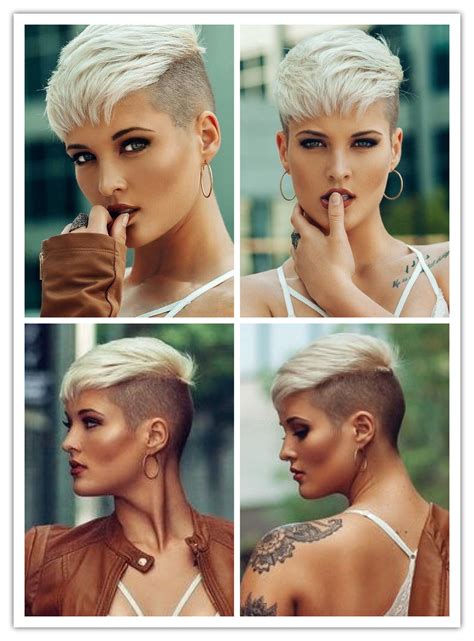 effing babe or what fabulous cut fabulous face shears n clippers short shaved hairstyles