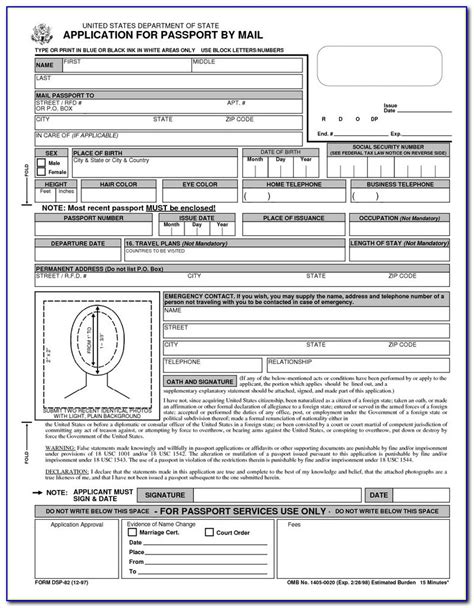 Ghana Consulate New York Passport Renewal Application Form Printable