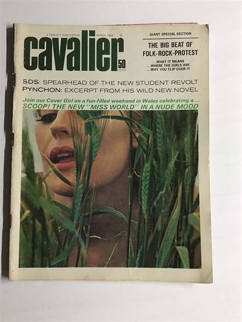 Vintage Cavalier Magazine March 1966 Pin Up Girlie Mature Etsy