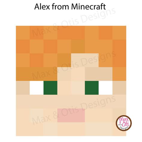 Minecraft Alex Printable Box Head Max And Otis Designs