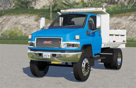 Fs19 Gmc Topkick C4500 Regular Cab Dump Truck Fs 19 Trucks Mod Download
