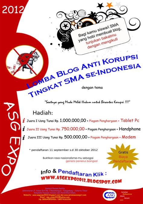 Pendidikan agama kristen :1/1 : Lomba Blog Anti Korupsi Tingkat SMA se-Indonesia - INFO ...