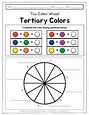 Tertiary Colors Worksheets #2 by Riekreate | TPT