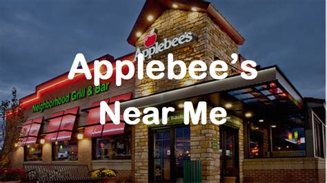 Try one of the other ambiente restaurants. APPLEBEE'S NEAR ME | Hour