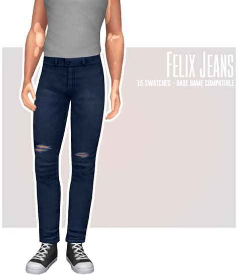 Sims 4 Cut Jeans Male
