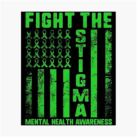 Mental Health Matters End The Stigma Awareness Wall Art Redbubble