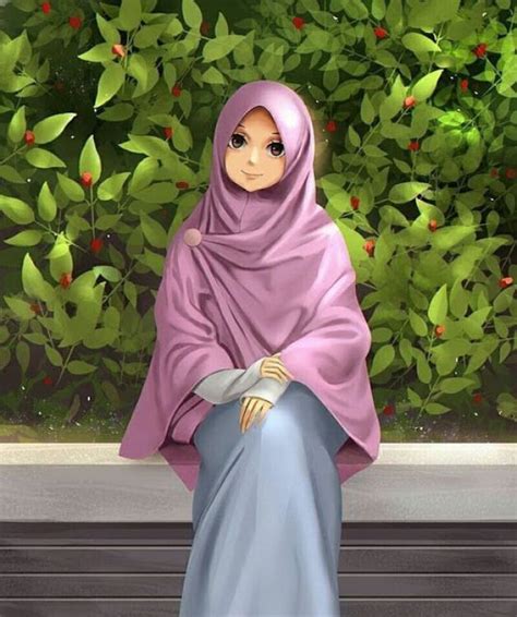 Berhijab Gambar Kartun Muslimah Cantik Terbaru 2019 Gambar Viral Hd