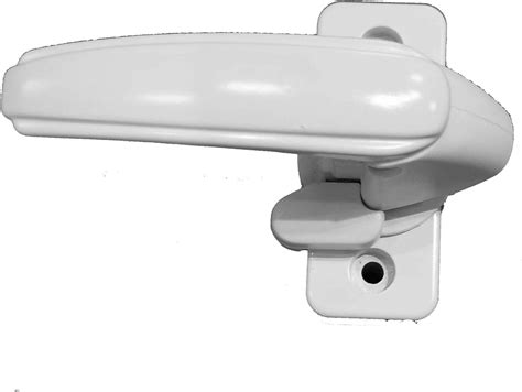 Buy Inside Handle Storm Door Latch White With Thumb Lock Turn Handle