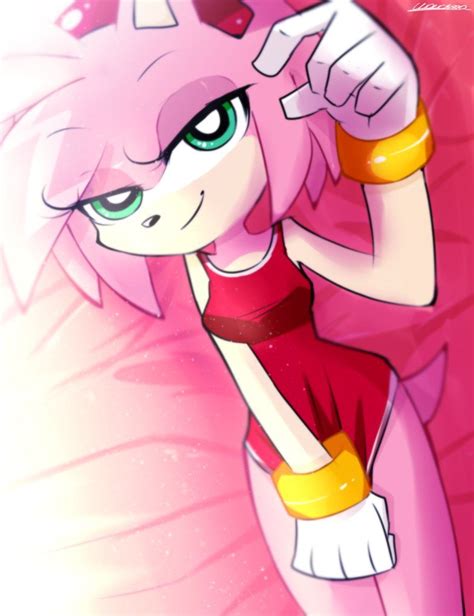 Amy By Klaudy Na Sonic And Amy Amy The Hedgehog Sexy Anime Art