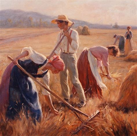 Fields Of Gold Art Farm Paintings Farmer Painting