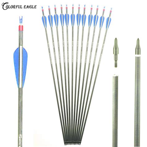 283031 Inch Pure Carbon Fiber Arrows Spine 300 400 With Replaceable