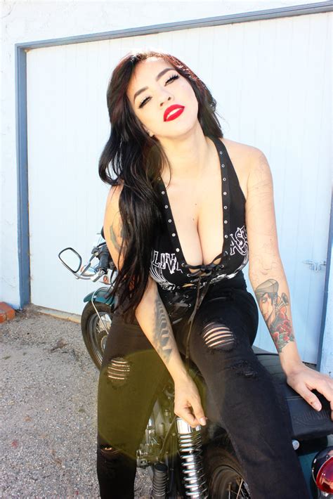 Our Sexiest Biker Babe Tops Yet Demi Loon Alternative Clothing