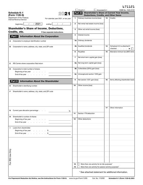 Irs Schedule K 1 Form 1120 S ≡ Fill Out Printable Pdf Forms Online