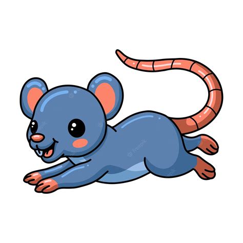 Premium Vector Cute Little Mouse Cartoon Jumping